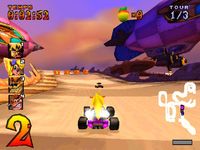 une photo d'Ã©cran de Crash Team Racing sur Sony Playstation